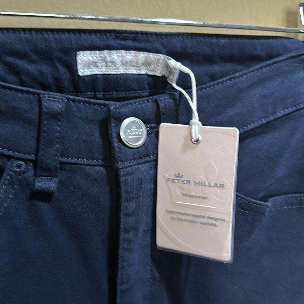 NWT Peter Millar Size 2 Women's Navy Pants - Picture 2 of 8